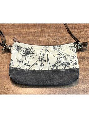 Myra Bag Dainty Delight Small Crossbody Boho Western Preppy Purse Leather Cotton